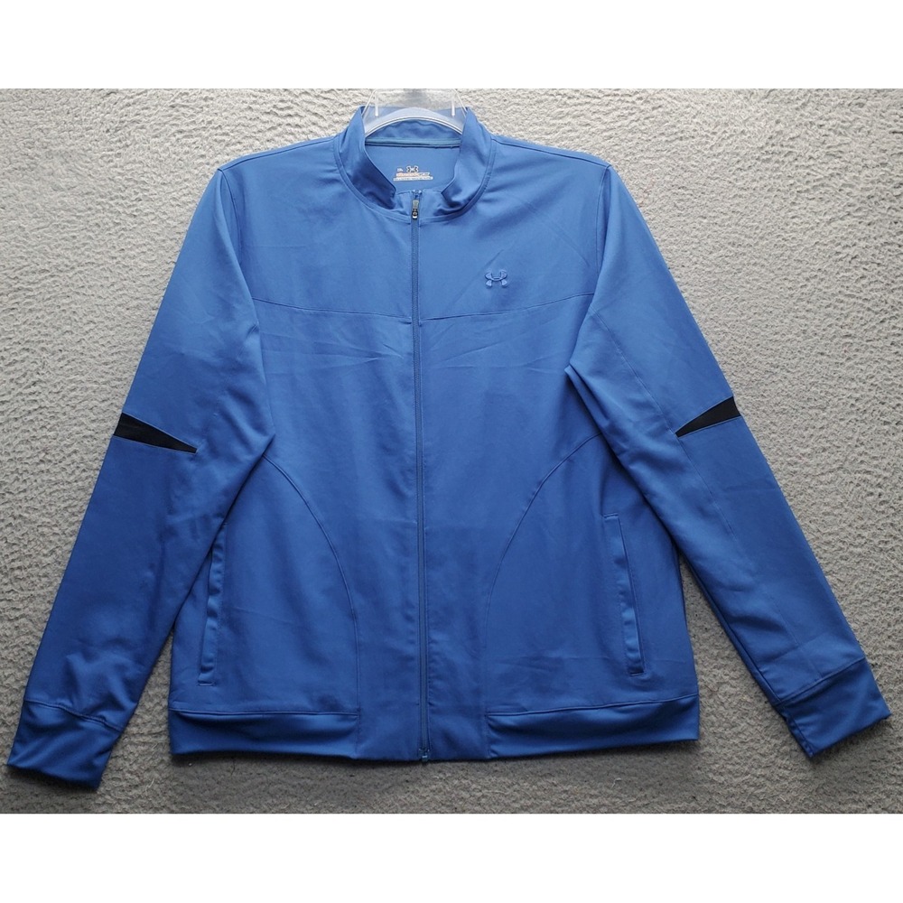 Under Armour Track Jacket Womens XL Blue All-Season Gear Performance Full Zip